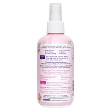 De La Cruz Rose Water Body Mist - Rosewater Spray ...