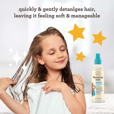 Aveeno Kids Hydrating Detangling Spray with Oat Ex...