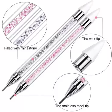 2 Pieces Rhinestone Picker Dotting Pen, Dual-ended...