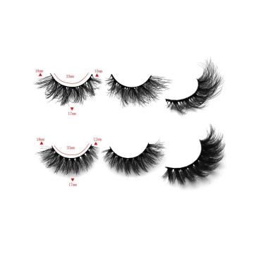 10Pair 3D False eyelash book Cat Eye Look Fluffy W...