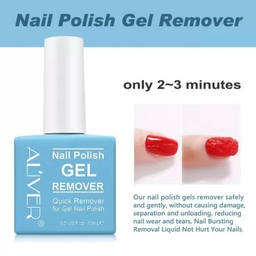 Gel Nail Polish Remover (15ML)- Professional Gel R...