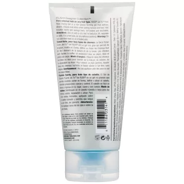 RUSK Designer Collection Jel Fx Firm Hold Styling Gel, 5.3 Oz, Medium to Firm-Hold, Used for Slicking, Molding, or Blow-Drying without Flaking, Full-Body Style