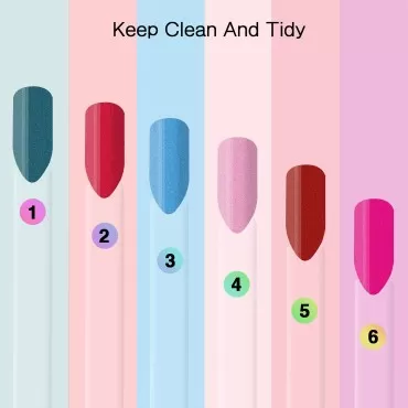 100 ps Fan-Shaped False Nail Color Swatch Sticks w...