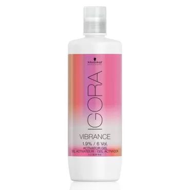 Igora Vibrance 1.9% / 6 Volume Activator Gel 1000 ml and M Hair Designs Detangling Comb (Bundle 2 items)