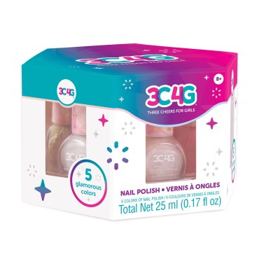 3C4G THREE CHEERS FOR GIRLS - Pink and Gold Hexago...