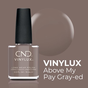 CND Vinylux Longwear Gray Nail Polish, Gel-like Sh...