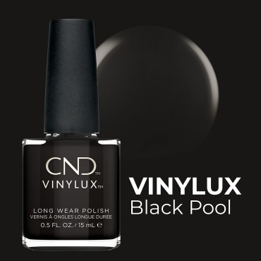 CND Vinylux Longwear Black Nail Polish, Gel-like S...