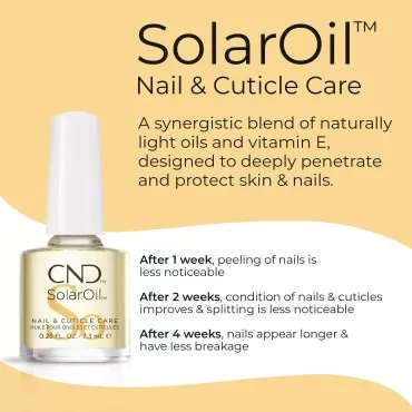 CND SolarOil Cuticle Oil, Natural Blend Of Jojoba,...