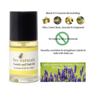 Bee Naturals Cuticle and Nail Oil - Heal Cracked N...