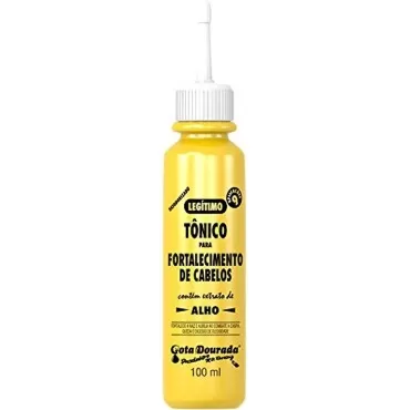 Gota Dourada Extraordinario Tonico para Fortalecimento de cabelos (hair tonic with garlic extract) Pack of 04, 100ml
