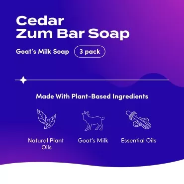 Zum Indigo Wild Goat's Milk Soap Bar - Bar Soap fo...