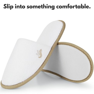 BERGMAN KELLY Spa Slippers, Closed Toe (Medium & L...