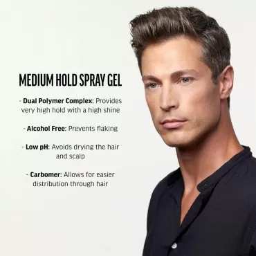 American Crew Men's Hair Gel, Firm Hold, Non-Flaki...