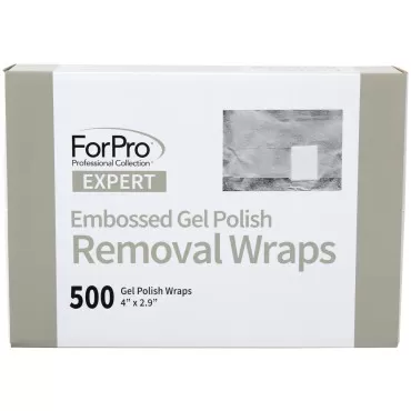 ForPro Expert Embossed Gel Polish Removal Wraps, P...