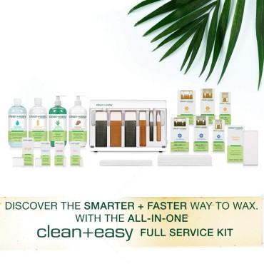 Clean + Easy Waxing Spa Full Service Kit, Roll On ...