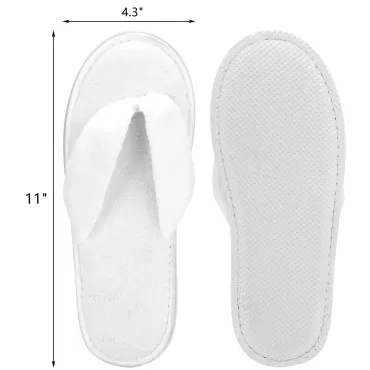 Frcctre 6 Pack Flip Flop Spa Slippers, Fluffy Cora...