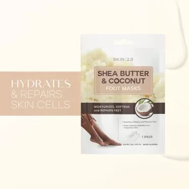 Skin 2.0 Shea Butter and Coconut Foot Masks Moistu...