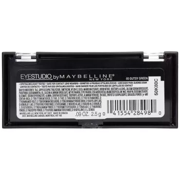 Maybelline New York Silk Eyeshadow Quad, Gutsy Green, 0.09 Ounce