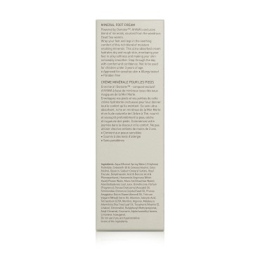 AHAVA Dead Sea Water Mineral Foot Cream - Nourishe...