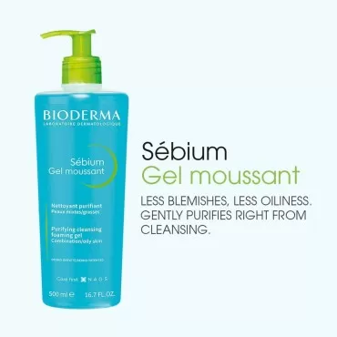 Bioderma - Sébium - Foaming Gel Pump - Cleansing a...