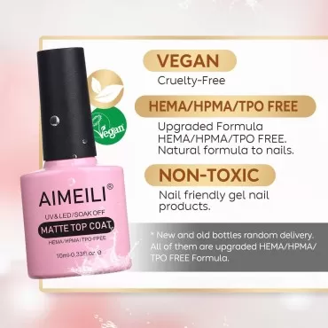 AIMEILI Soak Off U V LED Gel Nail Polish - No Wipe...