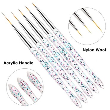 5 Pack Nail Art Liner Pen, Nail Art Liner Painting...