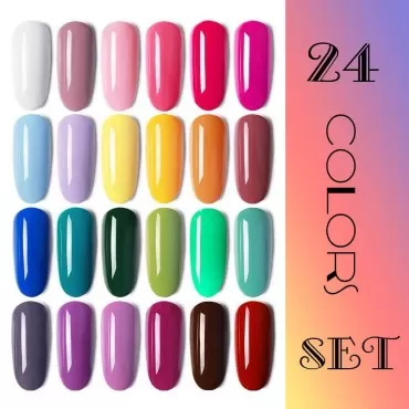 Vishine Gel Nail Polish 24 Colors Set Soak Off Gel...