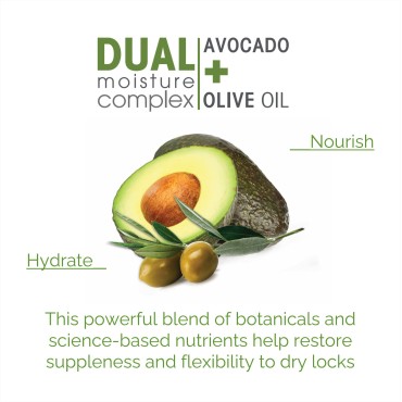 GIOVANNI 2chic Ultra-Moist Conditioner - Avocado & Olive Oil, Creamy Hydration Formula, Enriched with Aloe Vera, Shea Butter, Botanical Extracts, No Parabens, Color Safe - 24 oz