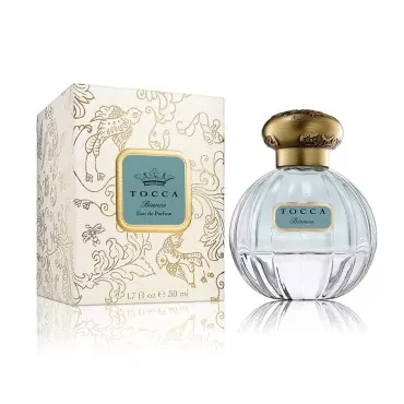 Tocca Eau de Parfum, Bianca: Fresh Floral, Rose, Lemon, Green Tea, Hand-Finished Bottle (50 ml)