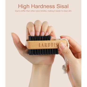 Larbois Wooden Nail Brush 1Pack, Nail Brush for Cl...