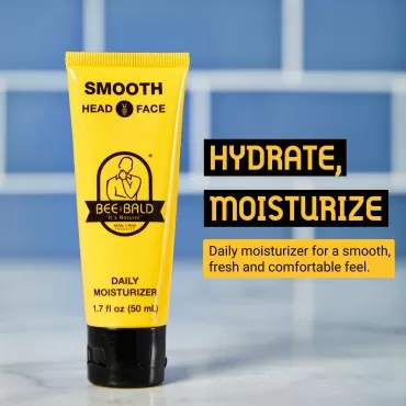 Bee Bald SMOOTH Daily Moisturizer tones, hydrates,...