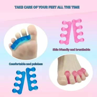 4 Pcs Toe Separators Pedicure - Pedicure Toe Separ...