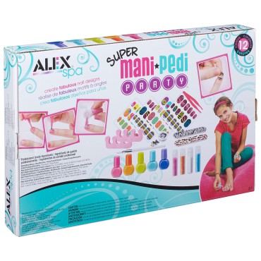 Alex Spa Super Mani Pedi Party Kit Girls Fashion A...