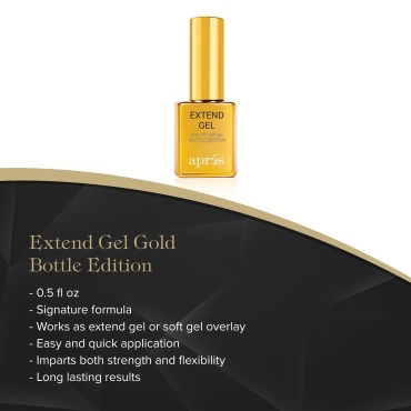 Aprés Extend Gel Gold Bottle Edition - Gel-X Tips ...