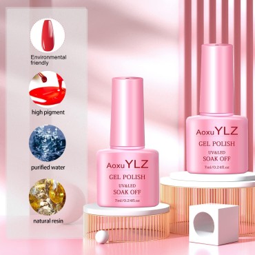 AoxuYLZ Gel Nail Polish Kit,72W UV LED Nail Dryer,nail tool Set
