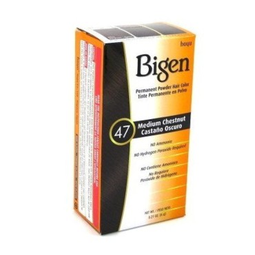 Bigen Powder Hair Color #47 Medium Chestnut .21 oz...