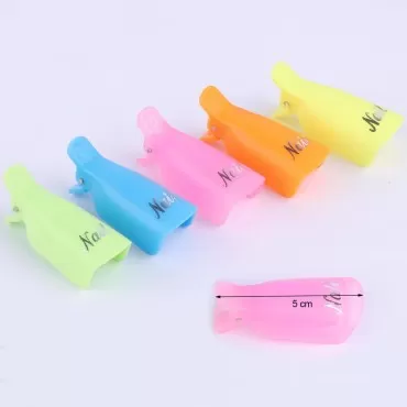 50 Pcs Nail Polish Remover Clips Plastic Acrylic N...