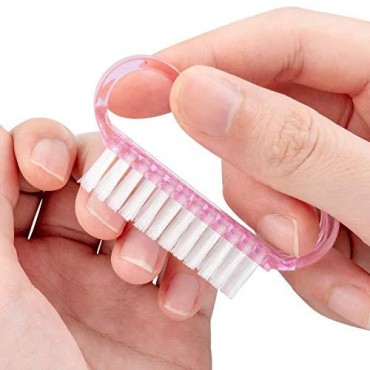 12-Pack Handle Grip Nail Brush(assorted color), Fi...