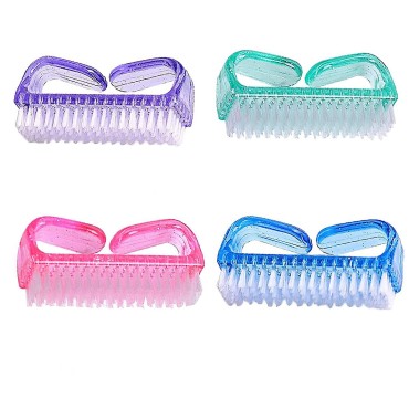 Handle Grip Nail Brush Fingernail Scrub Cleaning B...