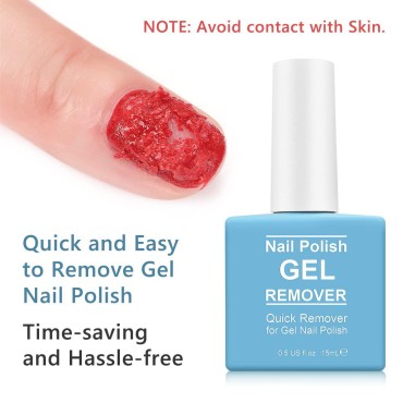 15ML Gel Nail Polish Remover, Professional Gel Rem...