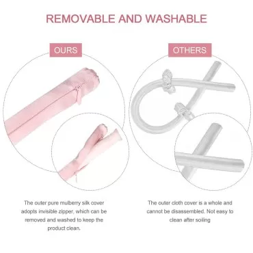 Heatless Hair Curler Curling Headband - 100% Mulberry Silk Satin No Heat Hair Curls Ribbon Rod Rollers For Long Hair To Sleep In - Set Gifts Box For Women Her
