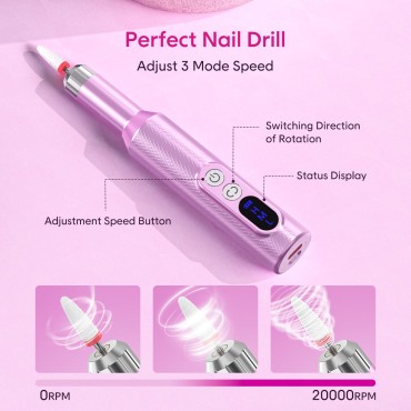 Portable Electric Nail Drill, CareYou Professional...