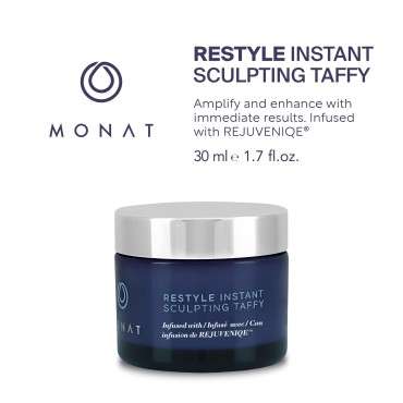 MONAT Restyle Instant Sculpting Taffy - Hair Styling Products That Gives Instant Vitality. Infused w/Rejuveniqe®. Long Lasting Hair Taffy - Net Wt. 30 ml / 1.7 fl. oz.