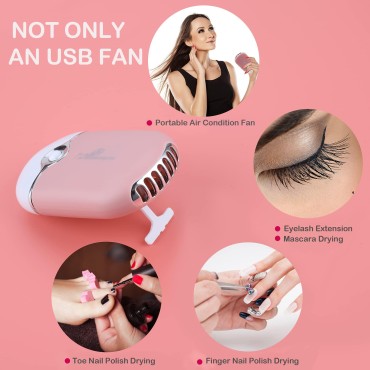 AFOUNDA USB and Mini Portable Fans,Rechargeable El...