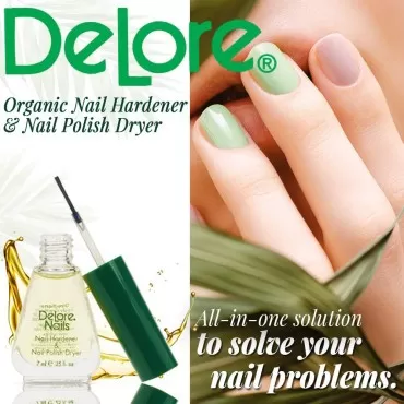 Delore for Nails Hardener and Nail Polish Dryer, 25-Ounce (Pack of 2)