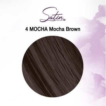 Satin Hair Color - ultra vivid fashion colors - 4 Mocha