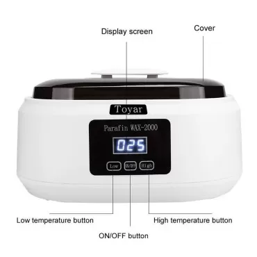 Paraffin Wax Machine for Hand and Feet?Touchscreen Paraffin Wax Warmer with 1.98lb Wax Moisturizing Paraffin Spa Wax Bath Kit, Large Capacity at Home for Smooth and Soft Skin?White?