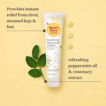 Burt's Bees Mama Soothing Leg & Foot Cream, for im...