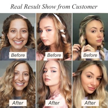 IENIN Heatless Hair Curler, Heatless Curling Rod Headband No Heat Hair Curlers to Sleep in Curl Ribbon with Scrunchies Hair Clips Overnight Hair Curlers Hair Roller for Women Long Hair Styling Tools