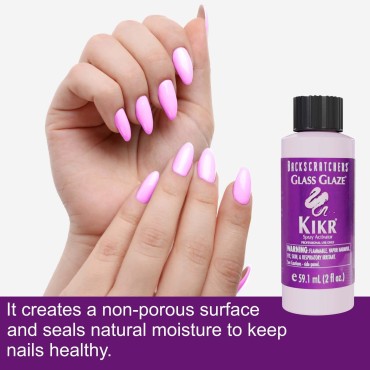 Backscratchers Kikr Activator - Quick Dry Nail Resin Mist for Manicure and Nail Repair Wrap - 2 oz